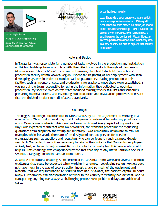 Kyle Psiuk Report Screenshot